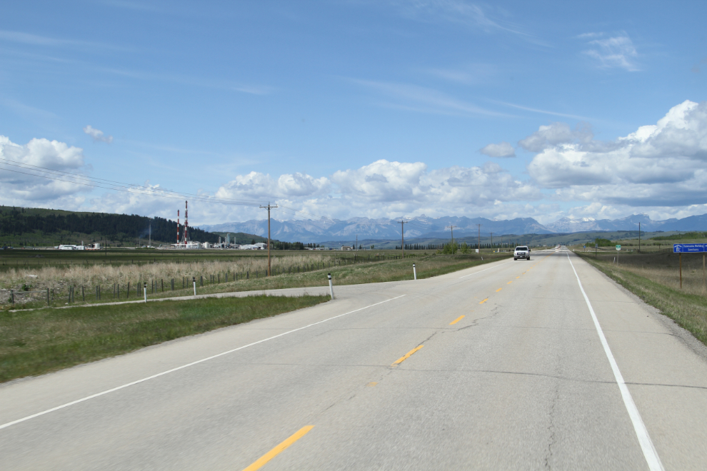 Alberta Highway 1a west of Cochrane