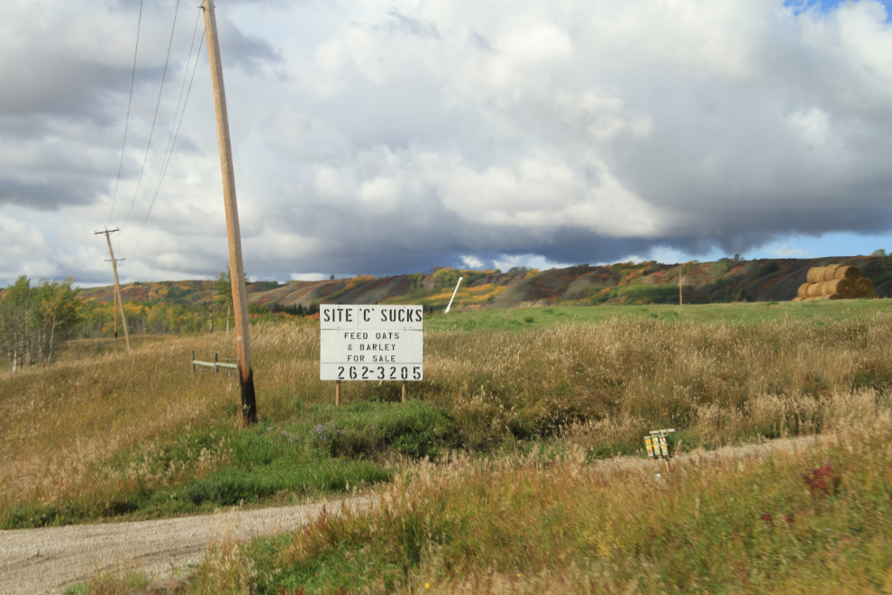 Anti Site C dam sign