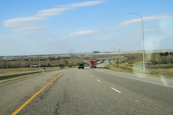 Alberta Highway 2 south of Calgary