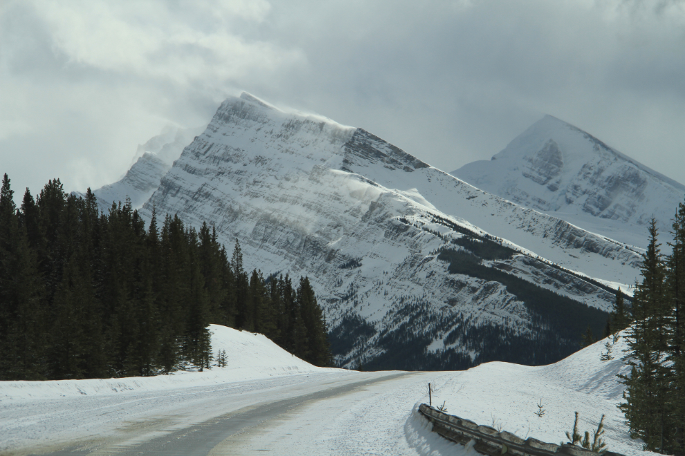 The Icefields Parkway in March