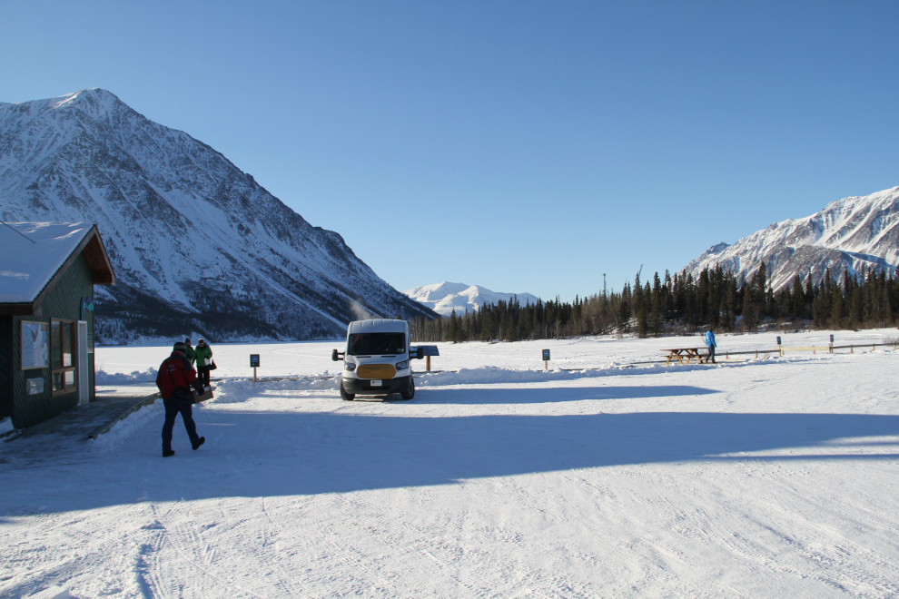 Kathleen Lake, Yukon, in the winter
