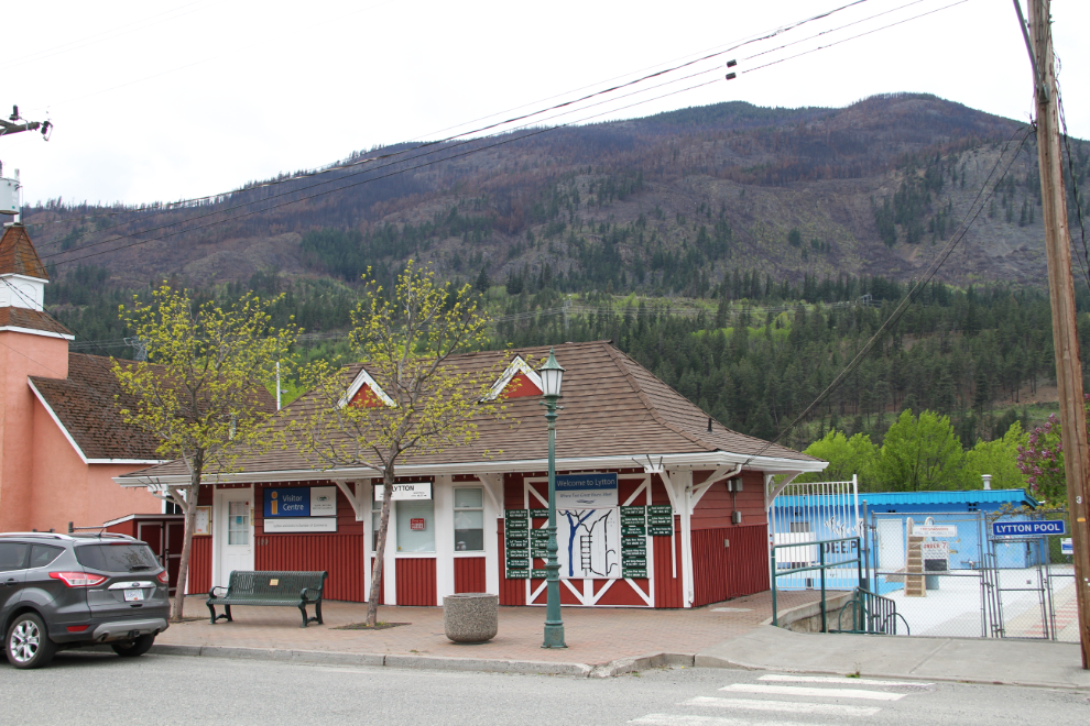 Visitor information centre and community swimming pool in Lytton, BC