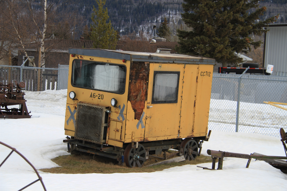 An old railway speeder in McBride, BC