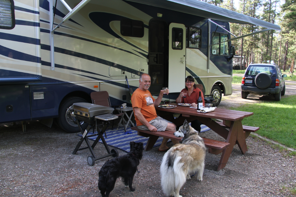 RV at Whistlers Campground in Jasper