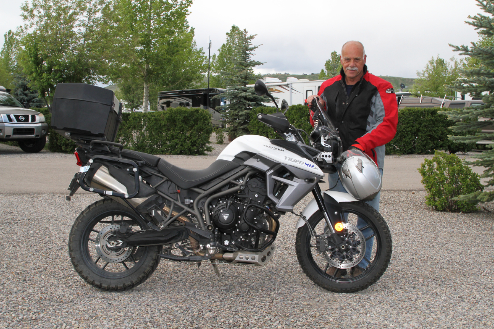 Murray with a 2015 Triumph Tiger 800