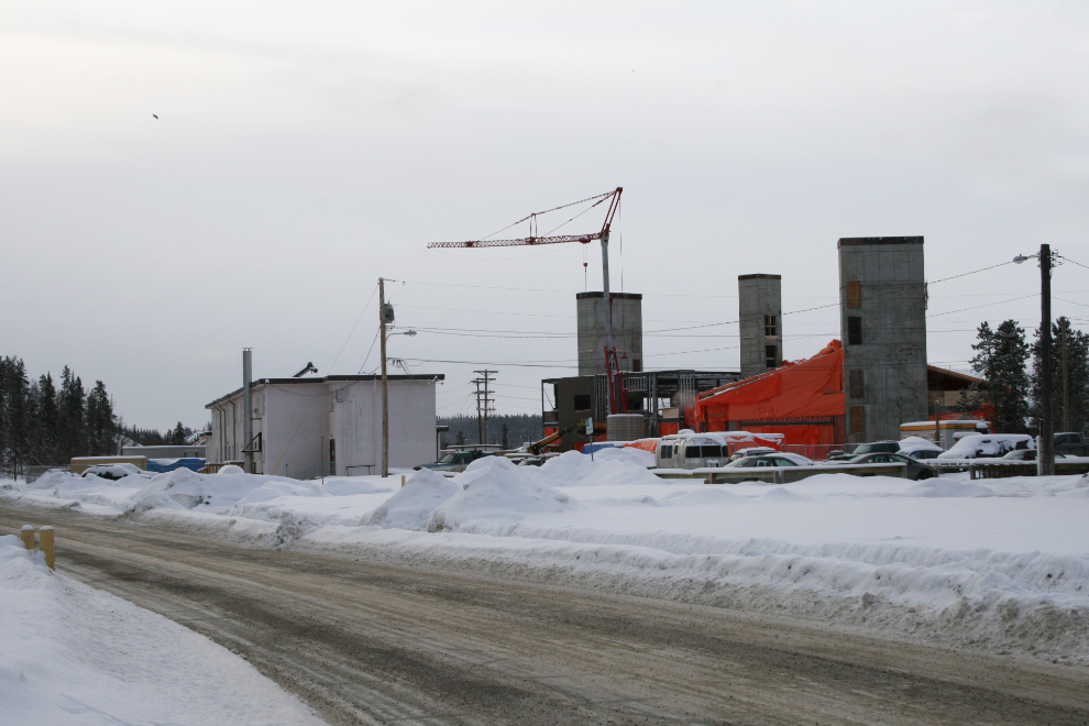 The new medical staff residence at the Whitehorse hospital, under construction