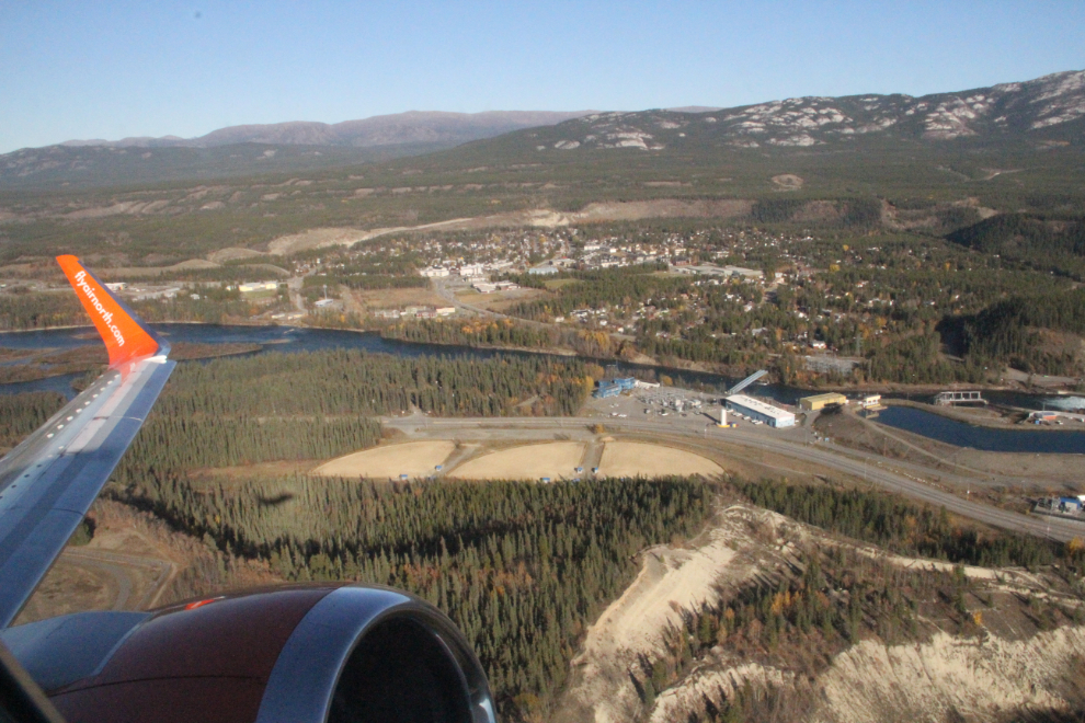 Whitehorse aerial - the Yukon River and the Riverdale residential area