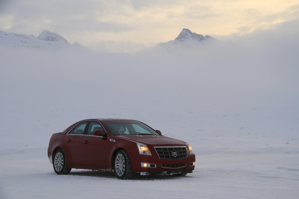 Cadillac CTYS in the White Pass in December