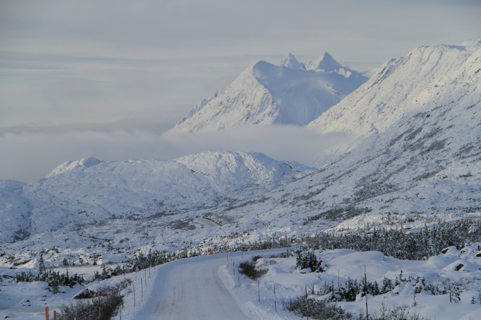 The South Klondike Highway near the White Pass summit