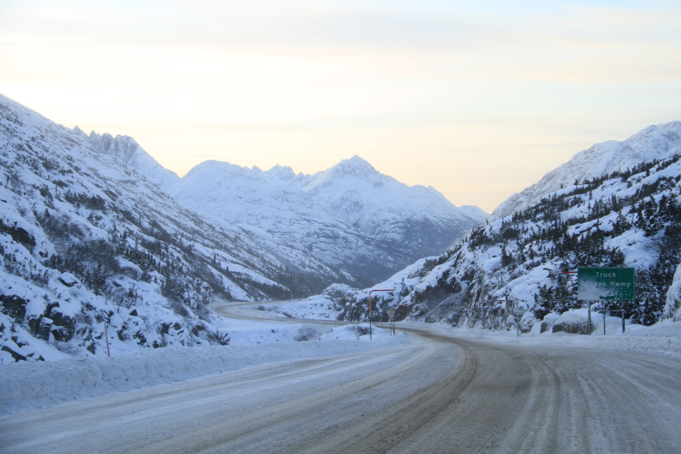 White Pass, Alaska, in the winter