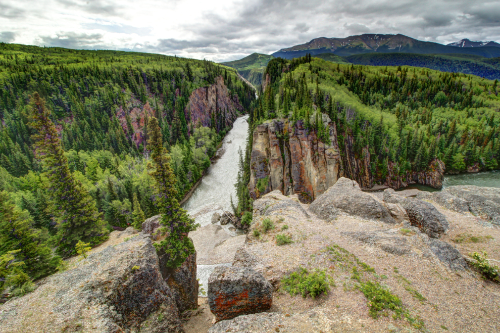 The canyon of the Sulphur River at Sulphur Gates - Grande Cache, Alberta