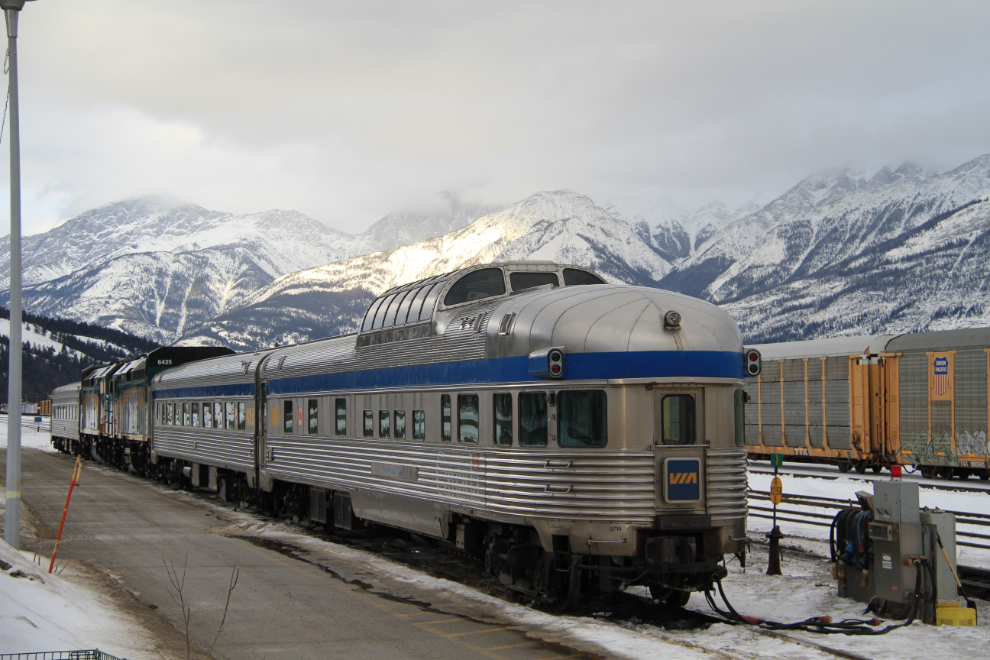 VIA Rail's 'Canadian' at Jasper, Alberta