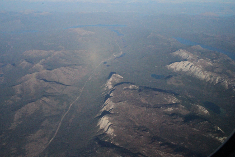 Aerial view of White Mountain, Yukon