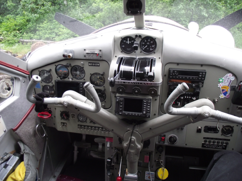 The panel of an upgraded 1959 Beaver float plane