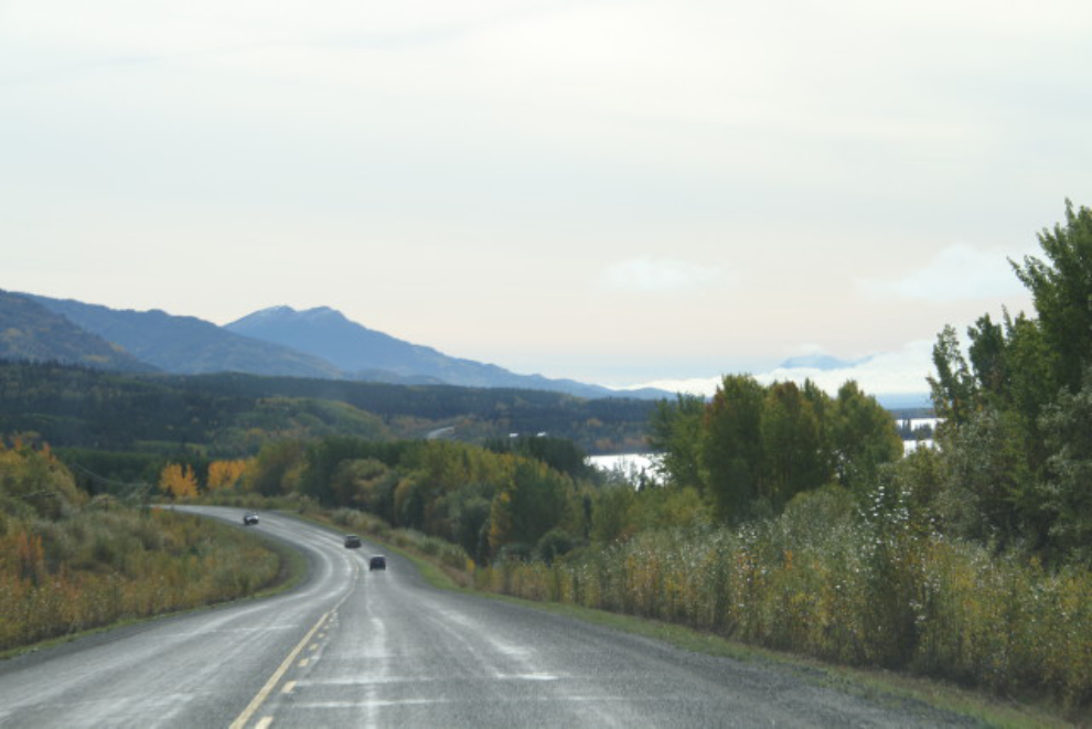 The Alaska Highway at Teslin Lake