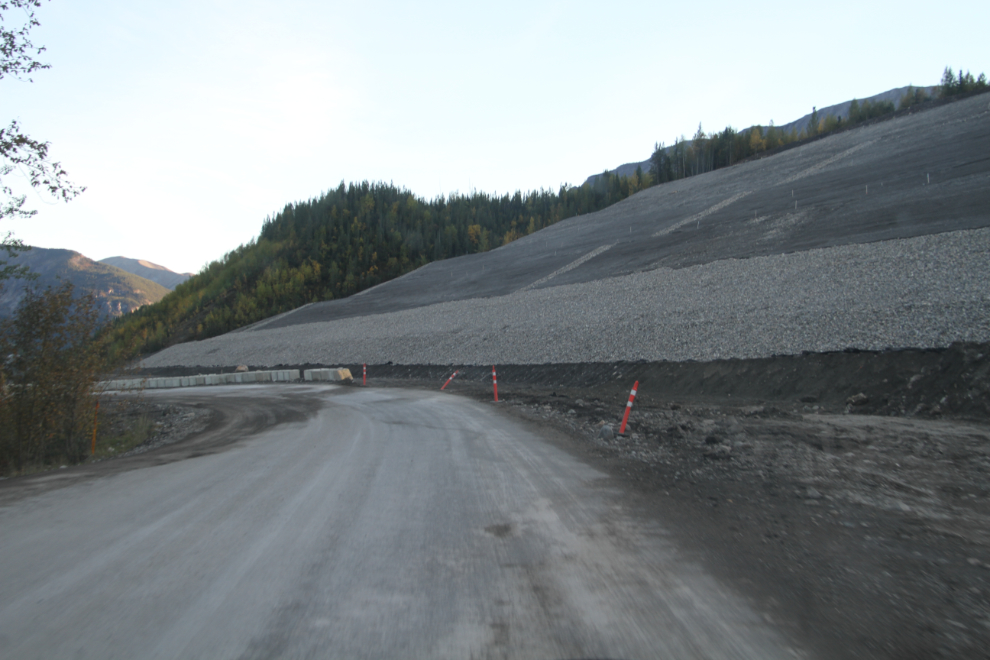 Slope stabilization along the Alaska Highway