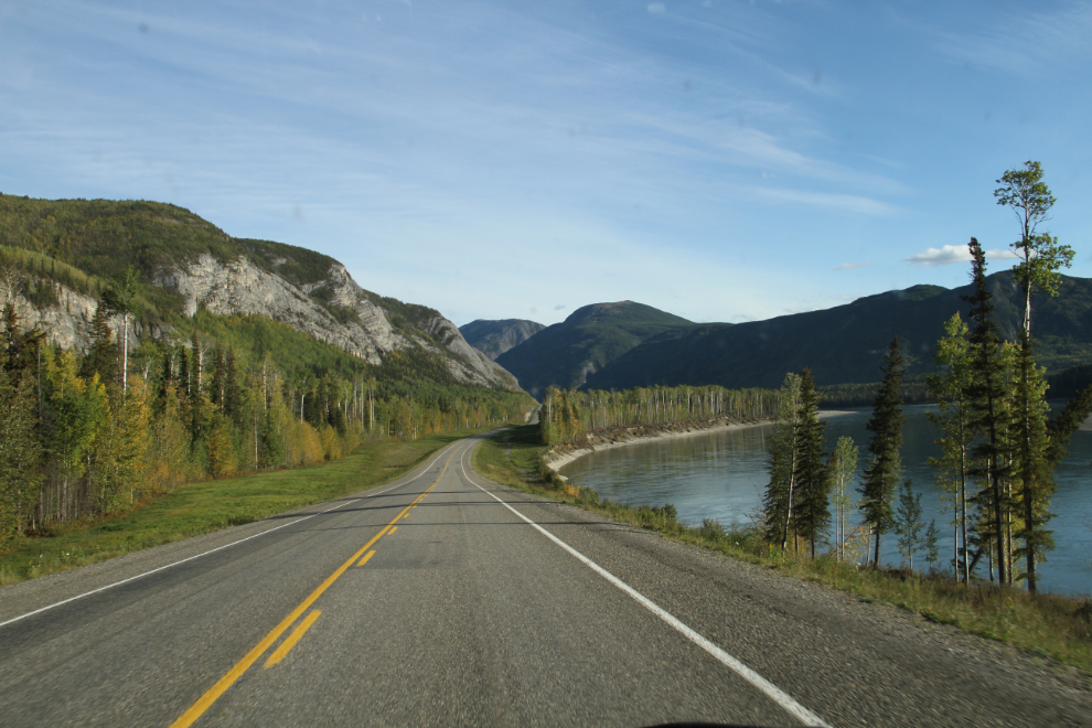 The Alaska Highway and Liard River about 20 minutes north of Liard Hot Springs. 