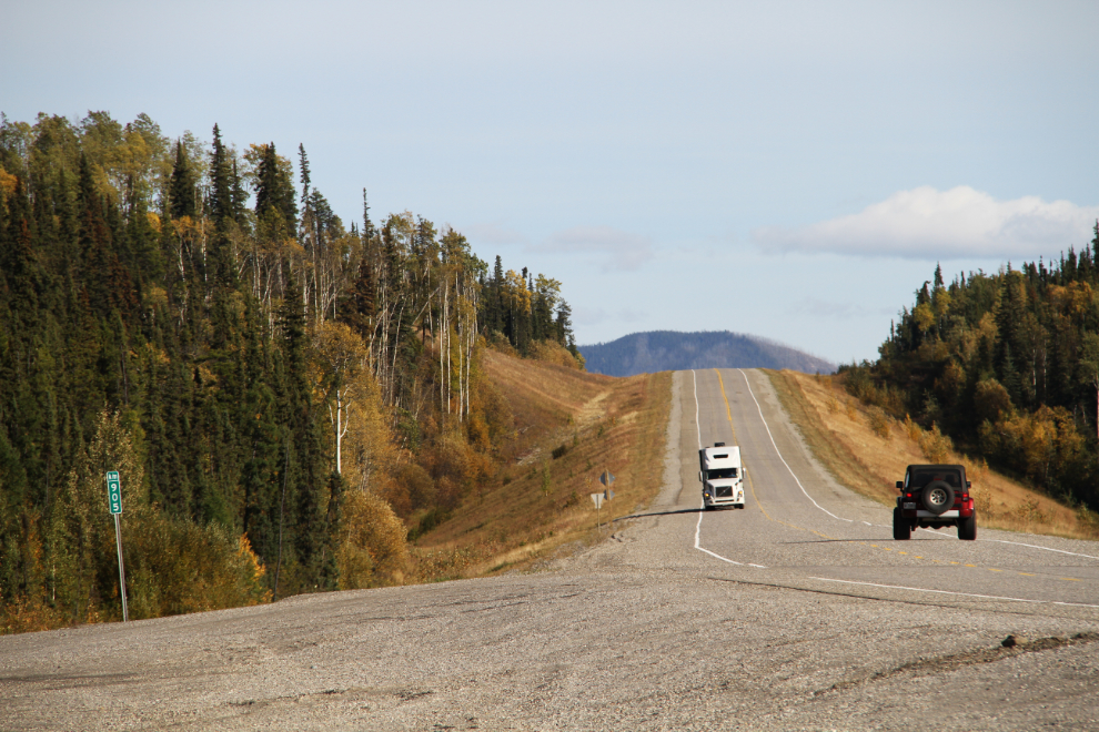 Southbound at Km 905 on the Alaska Highway