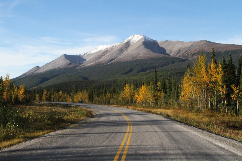 The Alaska Highway near the south end of Muncho Lake