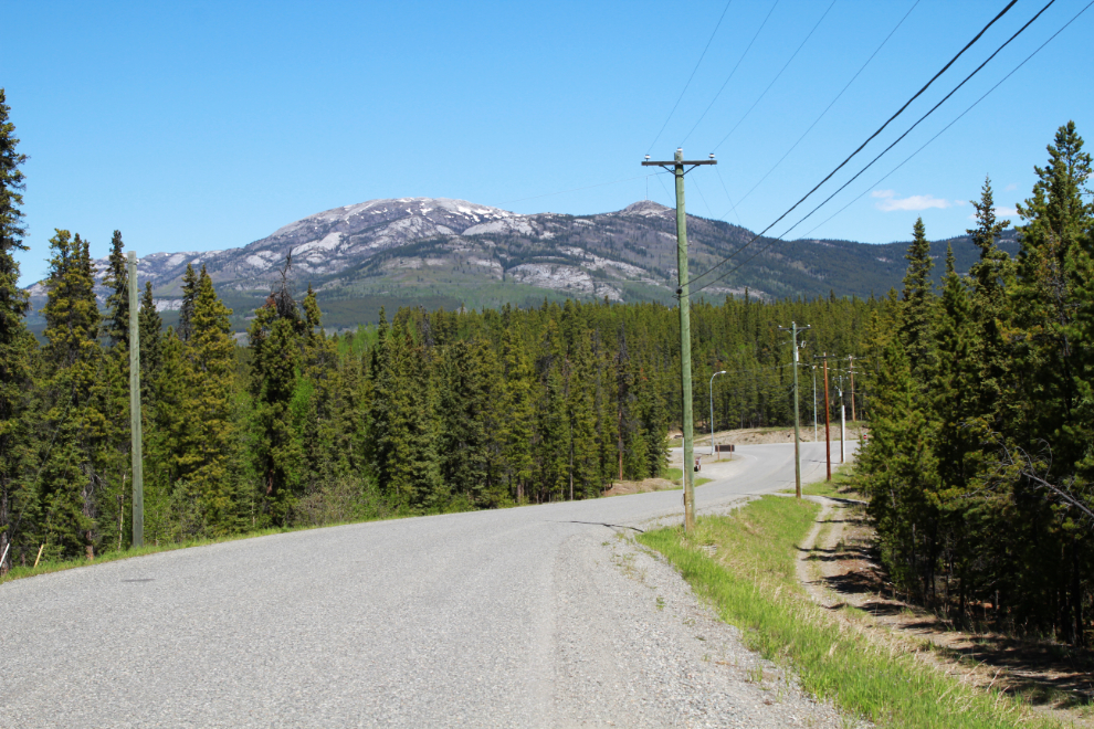 Leaving Cowley Creek subdivision in Whitehorse, Yukon