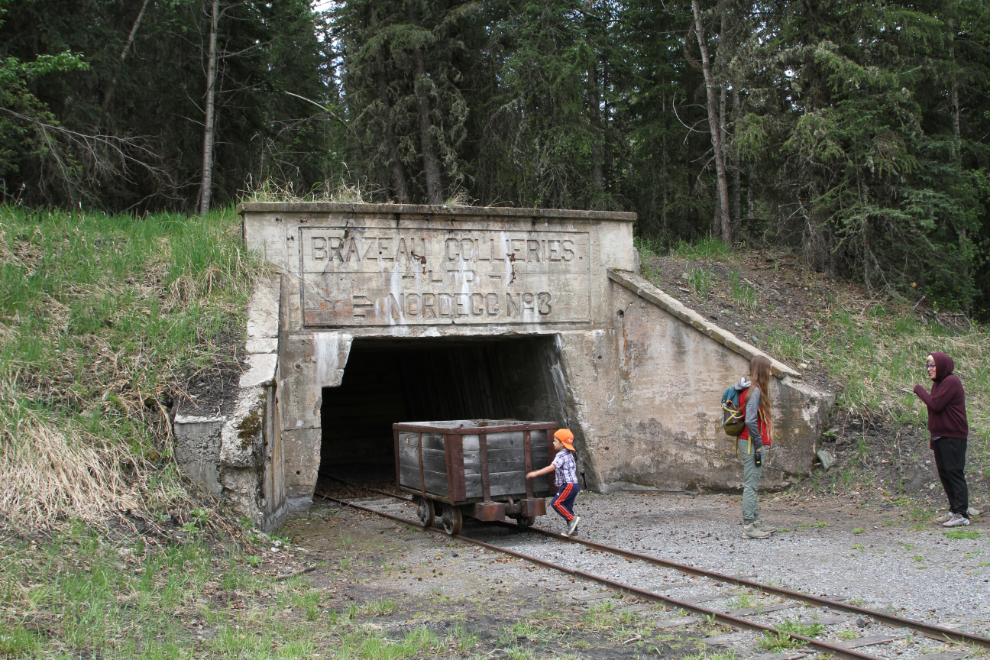 The Nordegg No. 3 entrance at Brazeau Collieries, Nordegg, Alberta