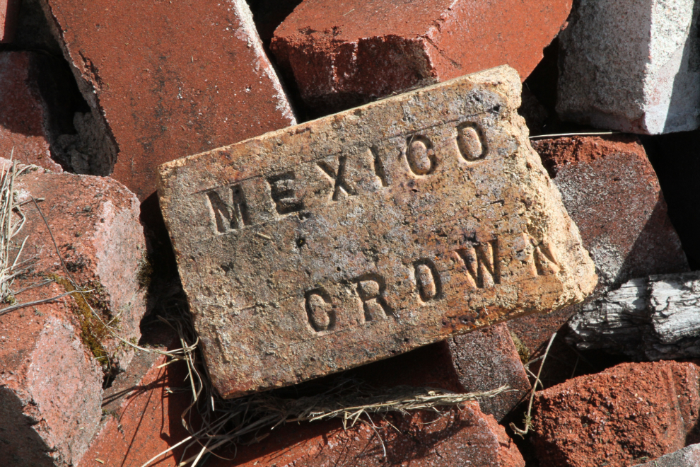 Mexico Crown brick Brazeau Collieries, Nordegg, Alberta