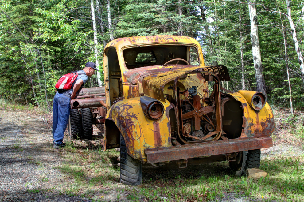 Antique truck at Brazeau Collieries, Nordegg, Alberta