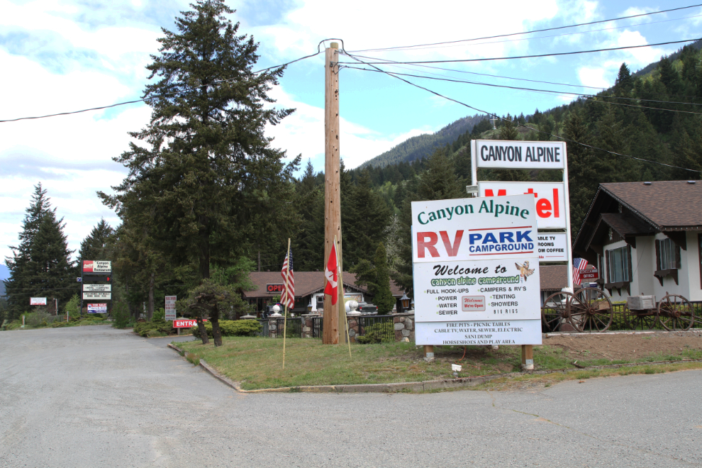 Canyon Alpine RV Park & Campground, Fraser Canyon, BC