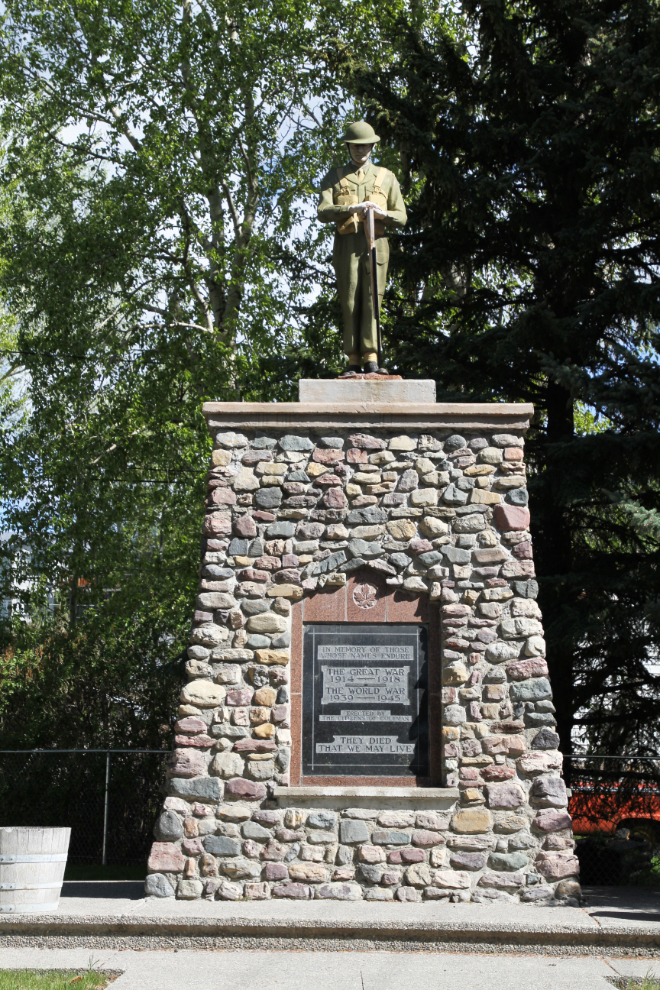 War memorial in Coleman, Alberta