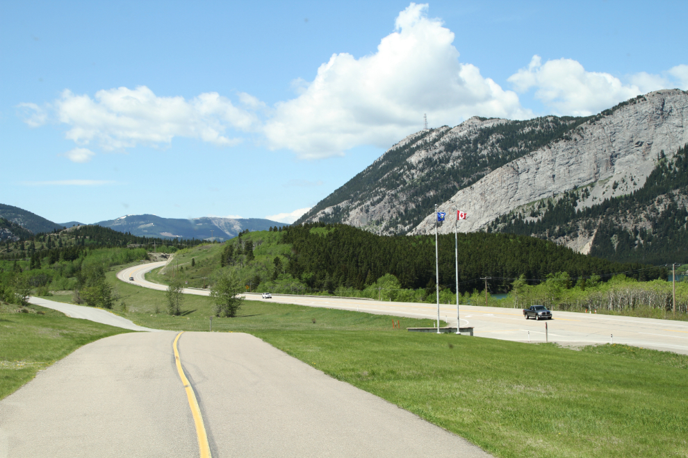 Highway 3 at the Travel Alberta Crowsnest Pass Visitor Information Centre