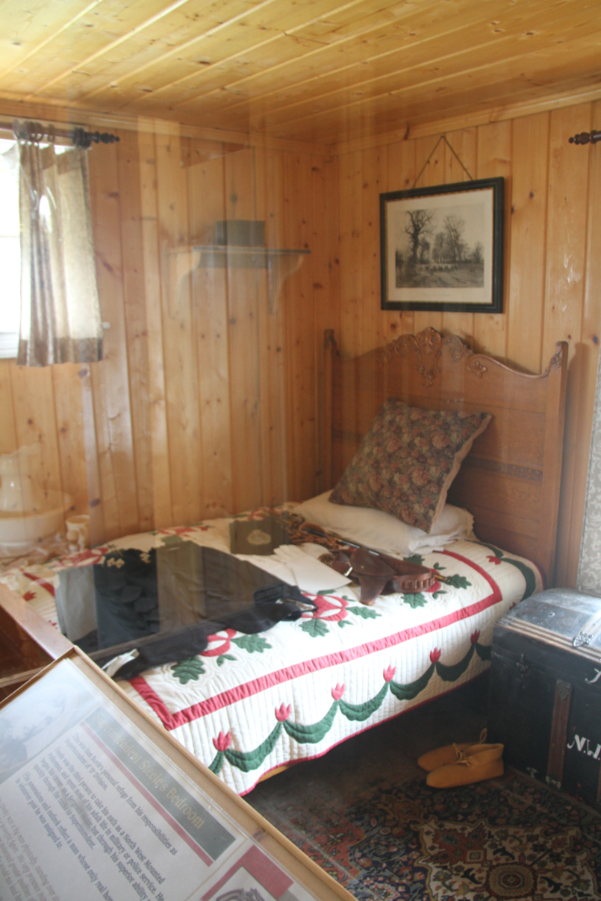 Sam Steele's room at the NWMP's Kootenay Post - Fort Steele Heritage Town, BC