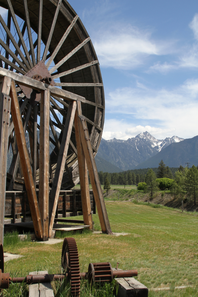 The Perry Creek water wheel at Fort Steele Heritage Town, BC