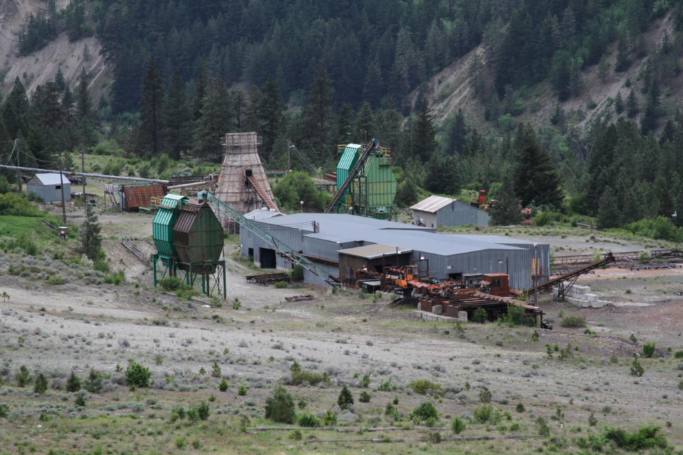 Closed lumber mill near Skuppa in the Fraser Canyon