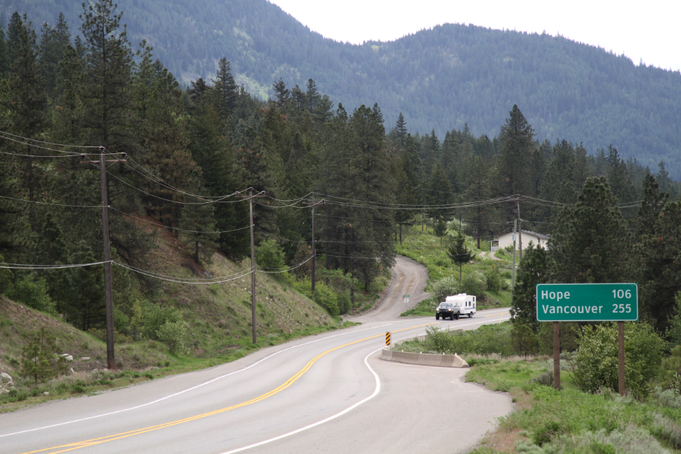 The Trans Canada Highway in the Fraser Canyon