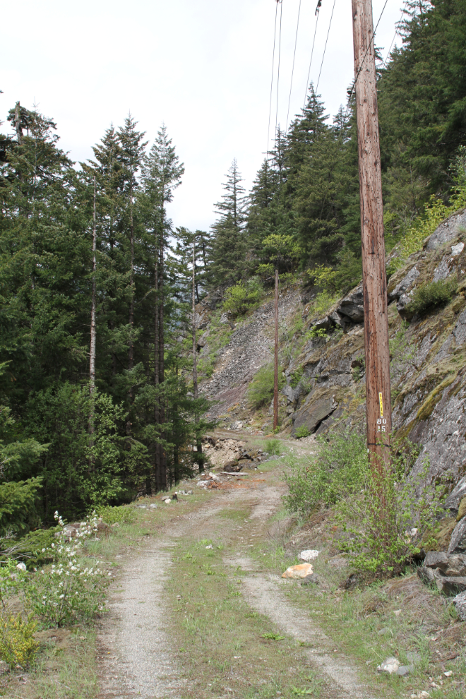 The old Fraser Canyon Highway from before the China Bar Tunnel was built in 1961
