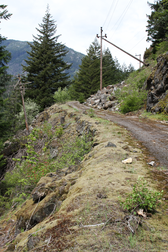 The old Fraser Canyon Highway from before the China Bar Tunnel was built in 1961