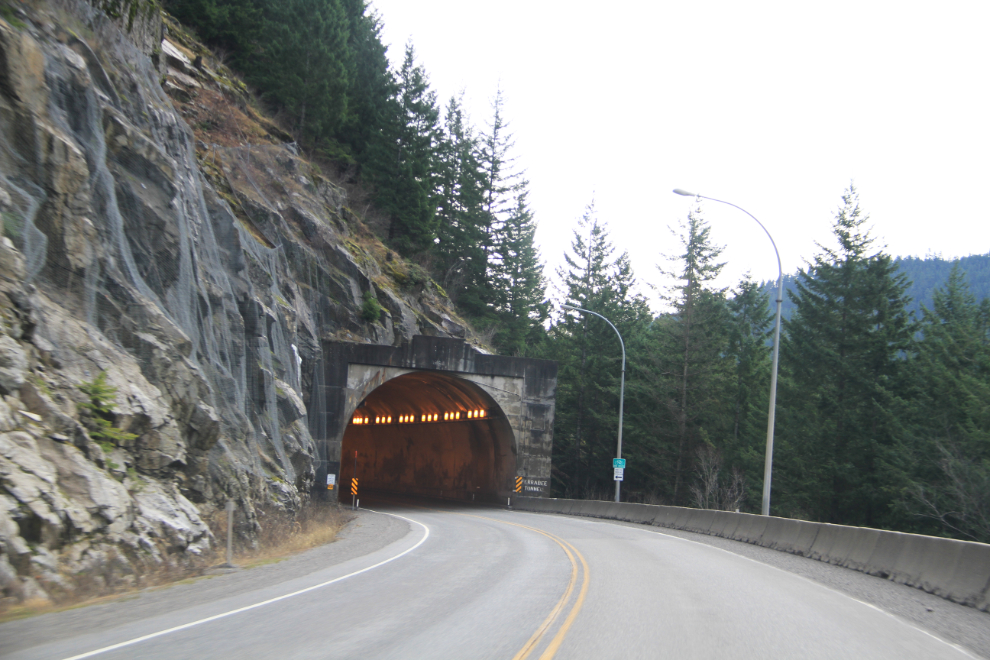 Approaching the Ferrabee tunnel, Fraser Canyon