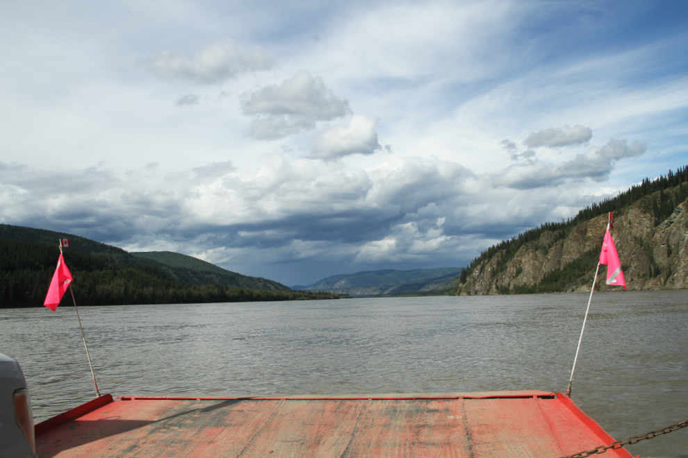 Ferry across the Yukon River at Dawson City