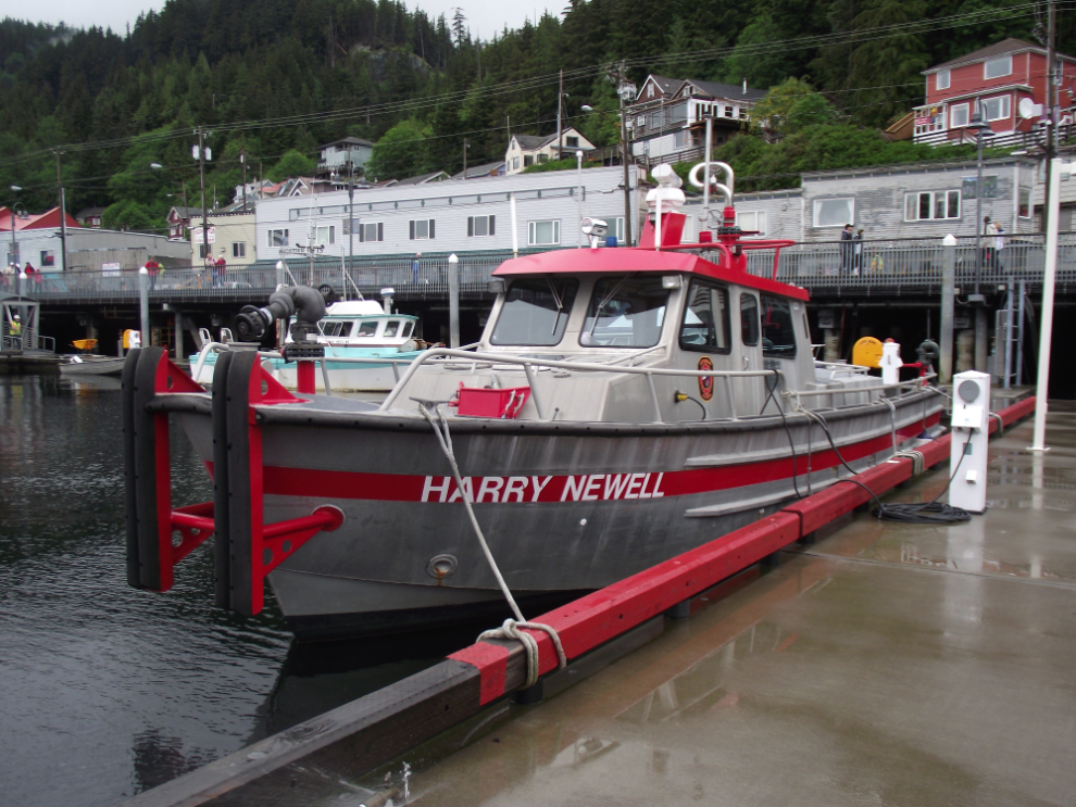 The Ketchikan Fire Department’s fireboat Harry Newell.