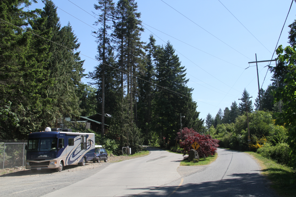 My RV and toad at the Living Forest Oceanside Campground