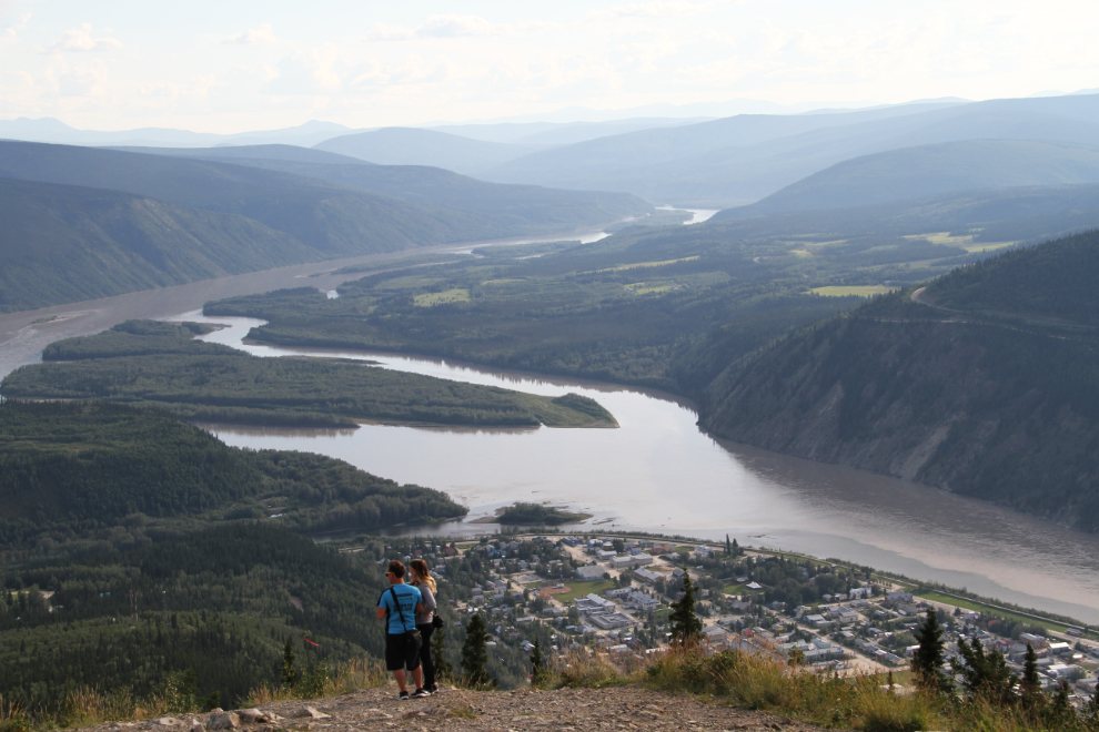 The Yukon River and Dawson City from the Midnight Dome