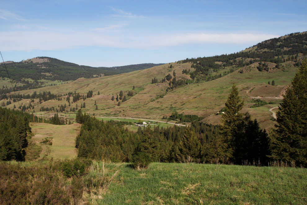 The Boundary Creek valley west of Greenwood, BC