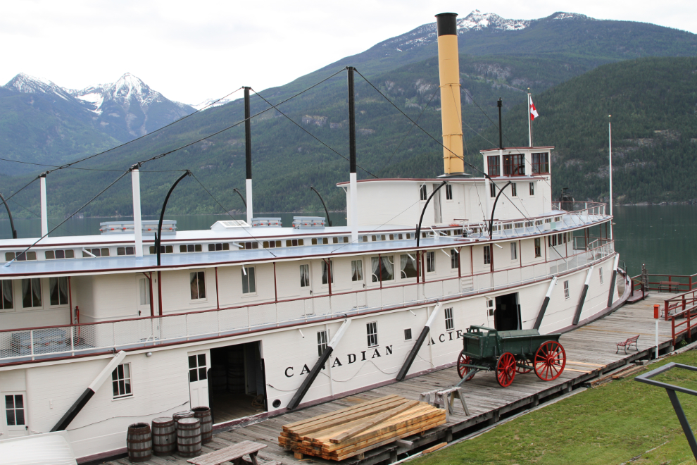 The Canadian Pacific sternwheeler Moyie at Kaslo