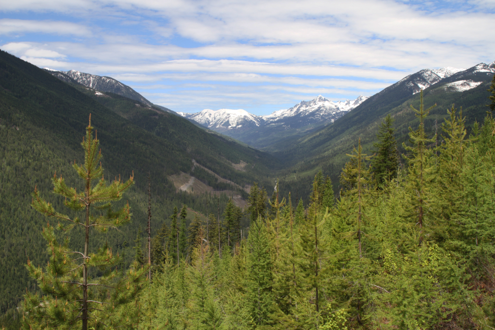 The view from the road to Buchanan Lookout near Kaslo, BC