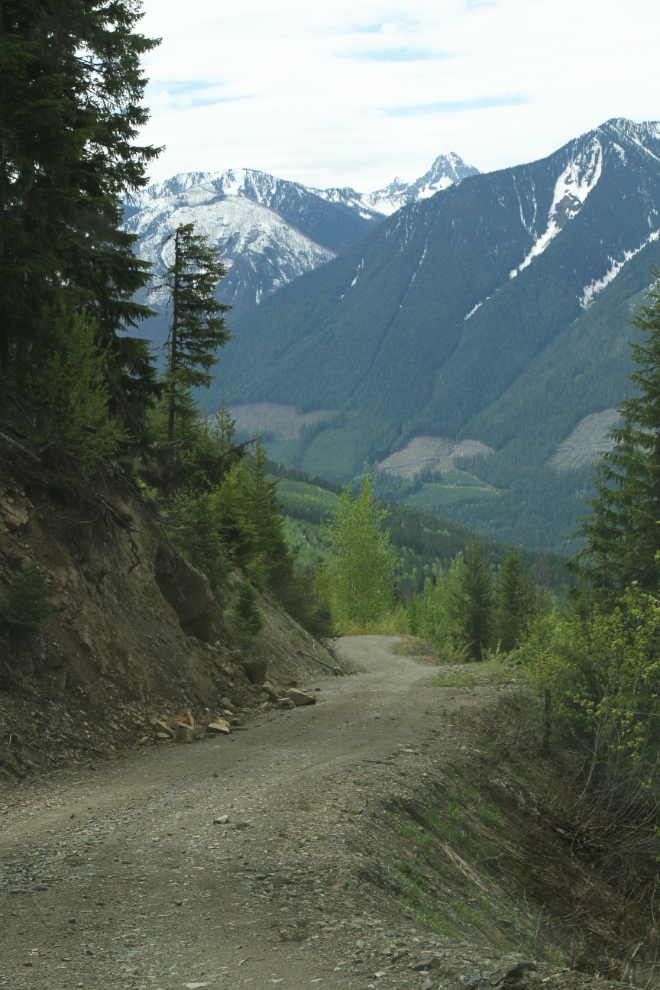 The Buchanan Lookout road near Kaslo, BC