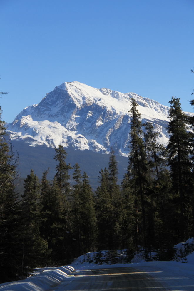 Mount Hardisty from Alberta Hwy 93A
