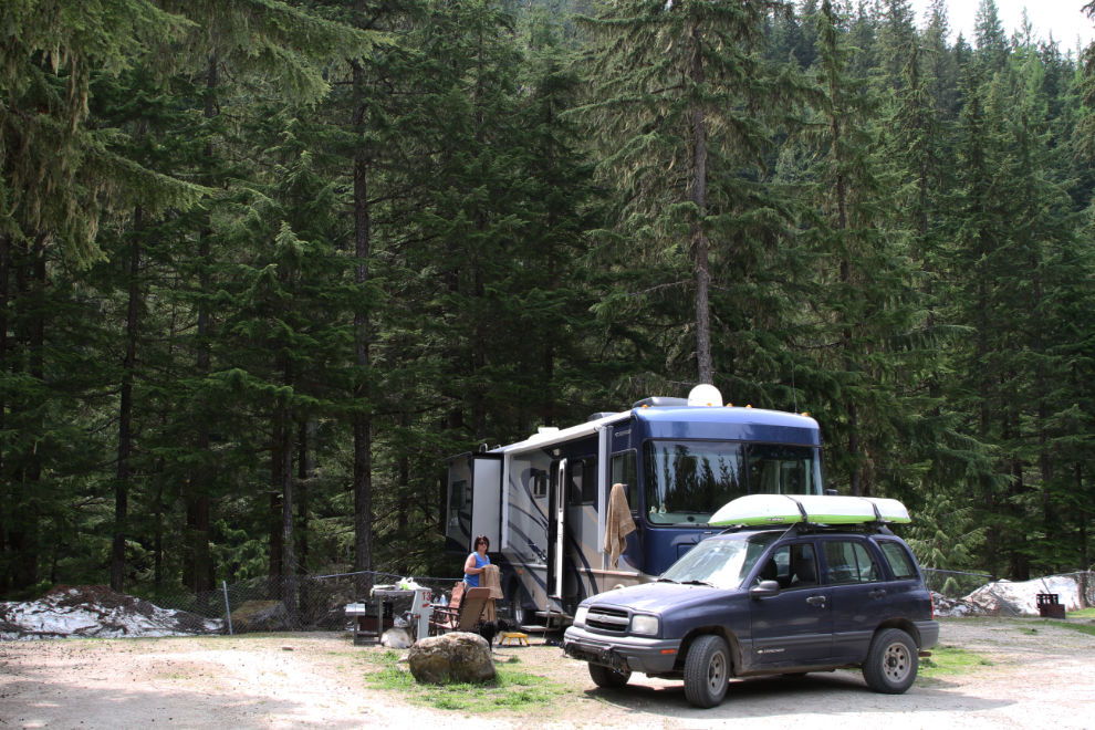 Campground at Nakusp Hot Springs, BC