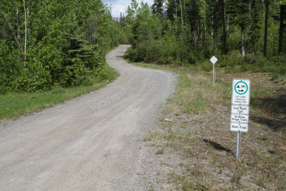 Trail access at Nordegg, Alberta