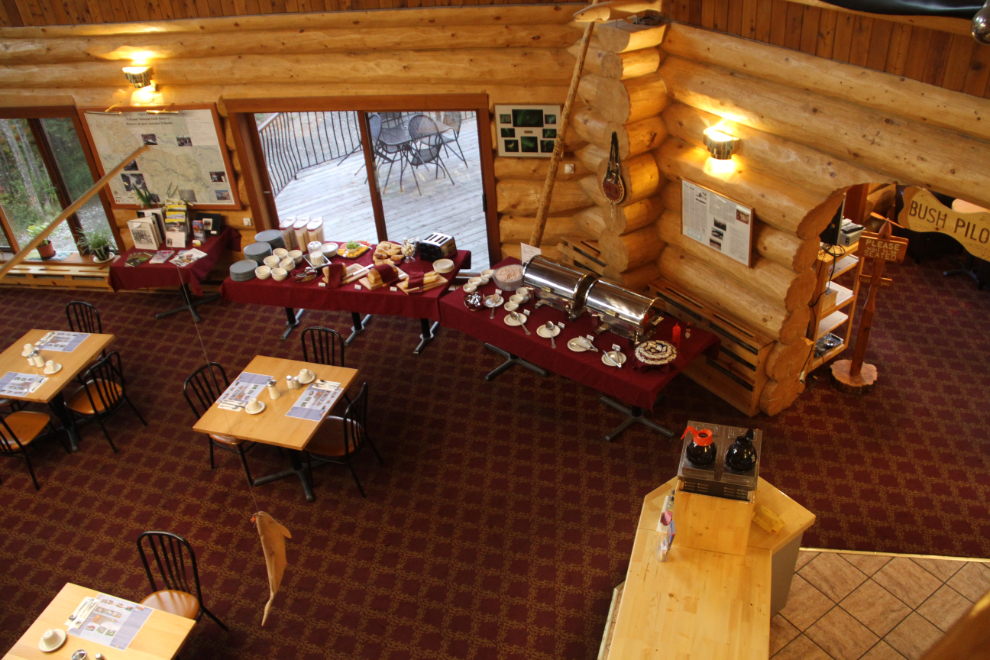 Breakfast at the Northern Rockies Lodge, Muncho Lake
