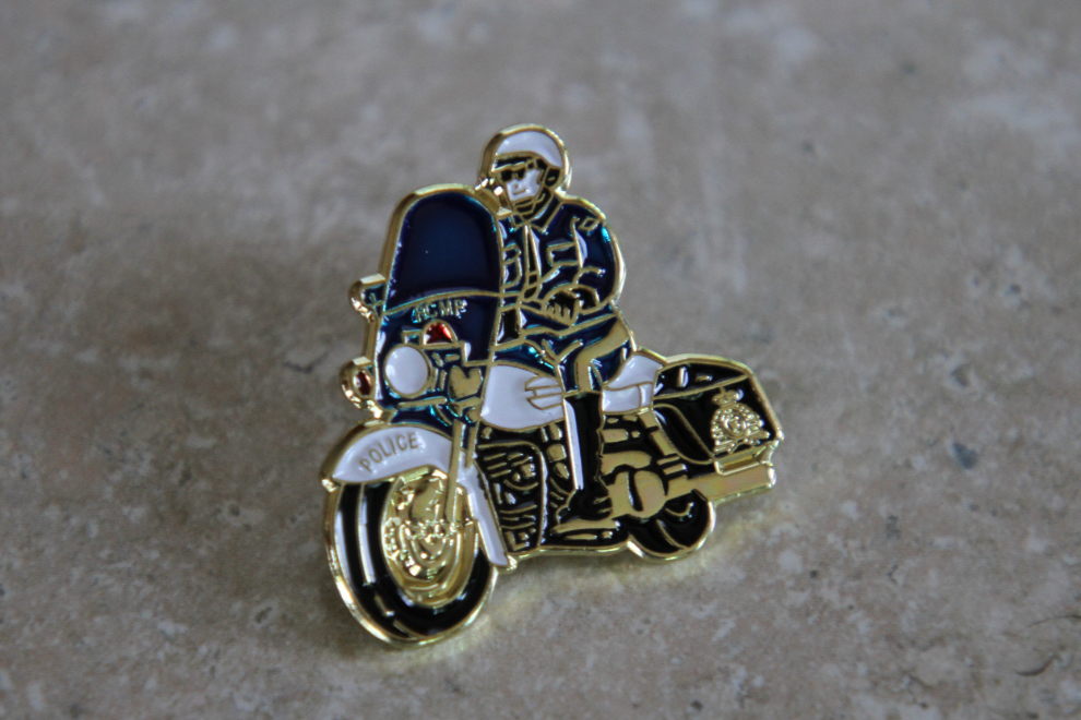RCMP motorcycle pin